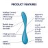 Satisfyer G-spot Flex 5 - vibratore intelligente per il punto G (verde)