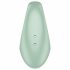 Satisfyer Perfect Pair 3 - 2in1 anello fallico e vibratore da dito (verde)