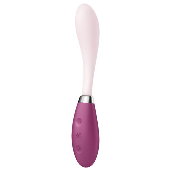 Satisfyer G-Spot Flex 3 - vibratore ricaricabile per il punto G (rosa-bordeaux)