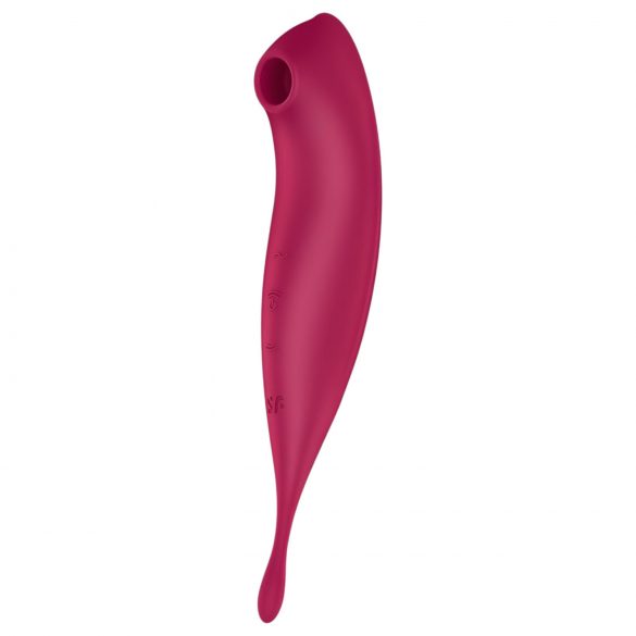 Satisfyer Twirling Pro - intelligente vibratore 2in1 per il clitoride (rosso)