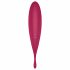 Satisfyer Twirling Pro - Vibratore per clitoride 2in1 intelligente ricaricabile (rosso) 