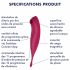 Satisfyer Twirling Pro - Vibratore per clitoride 2in1 intelligente ricaricabile (rosso) 