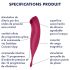 Satisfyer Twirling Pro - intelligente vibratore 2in1 per il clitoride (rosso)