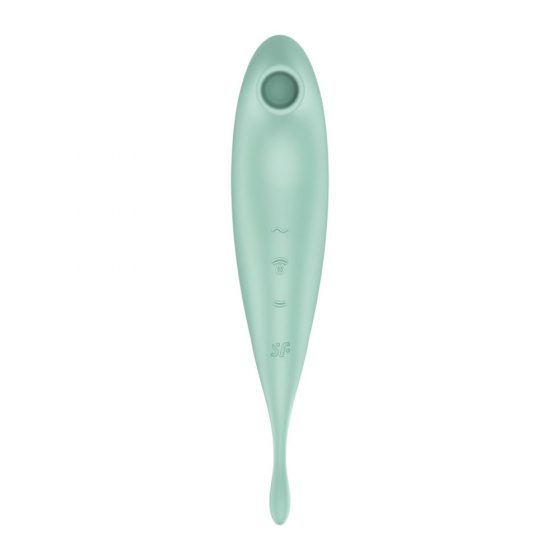 Satisfyer Twirling Pro - vibratore per clitoride ricaricabile e intelligente 2in1 (menta)