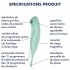 Satisfyer Twirling Pro - vibratore per clitoride ricaricabile e intelligente 2in1 (menta) 