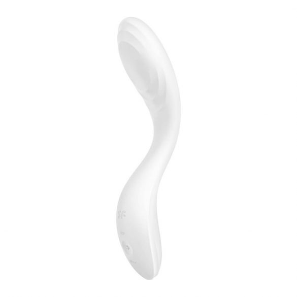 Vibratore per Punto G ricaricabile Satisfyer Rrrolling con funzione di sfere mobili (bianco) 