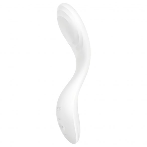 Vibratore per Punto G ricaricabile Satisfyer Rrrolling con funzione di sfere mobili (bianco) 