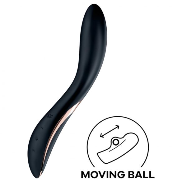 Satisfyer Rrrolling - Vibratore G-Spot con sfera rotante (nero)