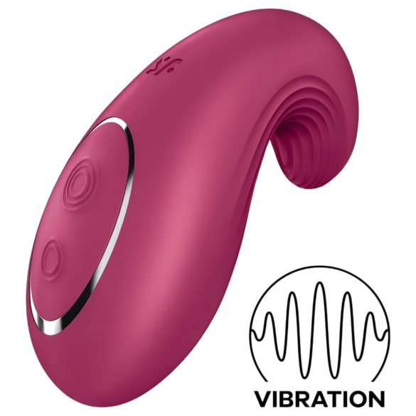 Satisfyer Dipping Delight - vibratore clitorideo ricaricabile (rosso)