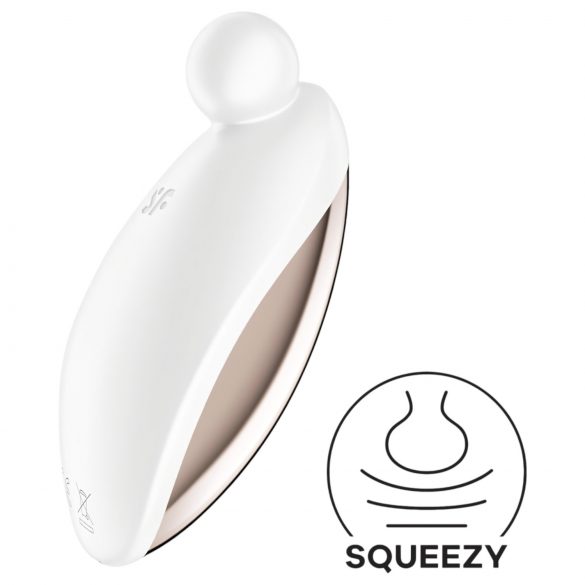 Satisfyer Spot On 2 - vibratore clitoride ricaricabile (bianco)