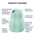 Satisfyer Pro Da Portare 1 - Stimolatore Clitoride Ricaricabile ad Impulsi d'Aria (menta) 