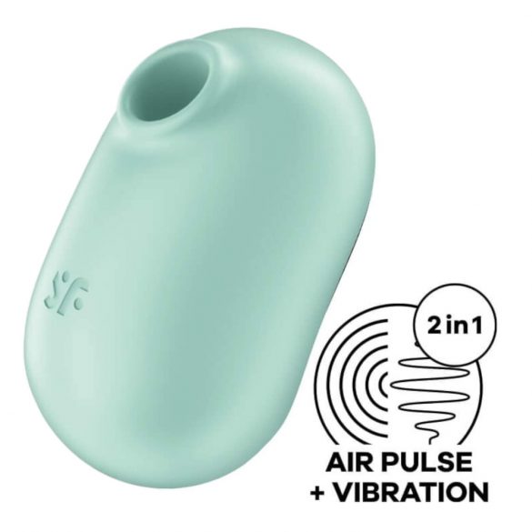 Stimolatore Clitorideo Satisfyer Pro To Go 2 con Aspirazione e Vibrazione, Ricaricabile (Menta) 