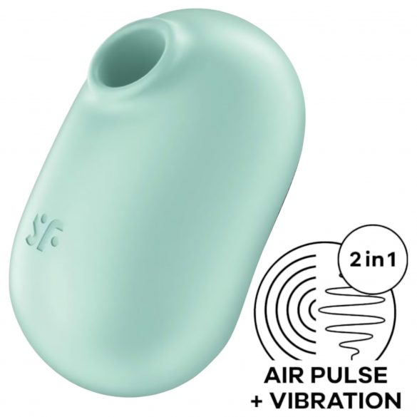 Stimolatore Clitorideo Satisfyer Pro To Go 2 con Aspirazione e Vibrazione, Ricaricabile (Menta) 