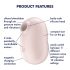 Satisfyer Pro Da Portare 2 - Vibratore Clitoride con Stimolazione ad Onde d'Aria Ricaricabile (Beige) 