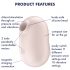 Satisfyer Pro To Go 2 - eccitatore clitorideo a onde d'aria, ricaricabile (beige)