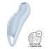 Satisfyer Pocket Pro 1 - Stimolatore di clitoride a onde d'aria con batteria ricaricabile (blu) 