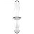 Satisfyer Double Crystal - Dildo in vetro a doppia estremità (trasparente)