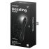 Satisfyer Dazzling Crystal 1 - Dildo in vetro a doppia estremità (nero)