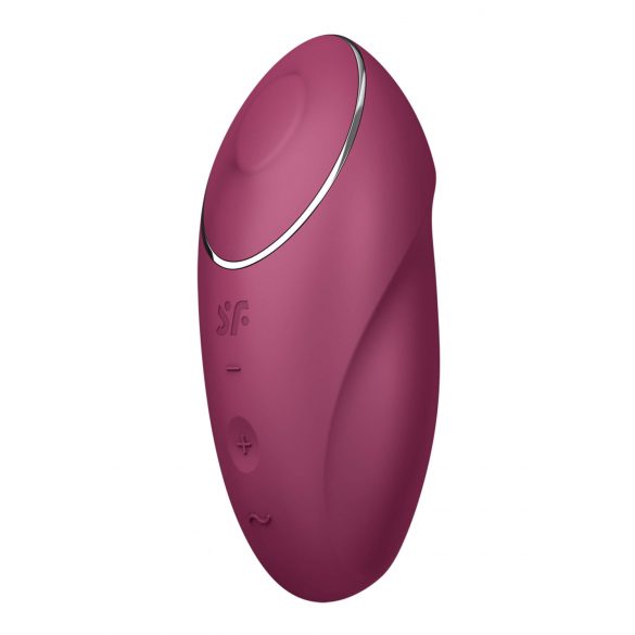 Satisfyer Tap & Climax 1 - Vibratore e Stimolatore Clitorideo 2in1 (rosso) 