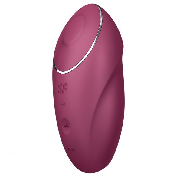 Satisfyer Tap & Climax 1 - 2in1 vibratore e stimolatore del clitoride (rosso)