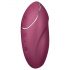 Satisfyer Tap & Climax 1 - Vibratore e stimolatore clitorideo 2 in 1 (rosso)