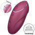 Satisfyer Tap & Climax 1 - 2in1 vibratore e stimolatore del clitoride (rosso)