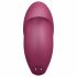 Satisfyer Tap & Climax 1 - 2in1 vibratore e stimolatore del clitoride (rosso)