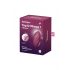 Satisfyer Tap & Climax 1 - Vibratore e Stimolatore Clitorideo 2in1 (rosso) 