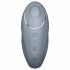 Satisfyer Tap & Climax 1 - vibratore e stimolatore clitorideo 2 in 1 (grigio)