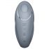 Satisfyer Tap & Climax 1 - vibratore e stimolatore clitorideo 2 in 1 (grigio)