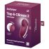 Satisfyer Tap & Climax 2 - 2in1 stimolatore clitoride e vibratore (rosso)