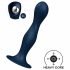 Dildo dall'aspetto Vellutato con Ventosa e Sfere Ponderate Double Ball-R Satisfyer (Blu Scuro) 