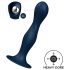 Satisfyer Double Ball-R - dildo appesantito con ventosa (blu scuro)