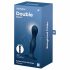 Dildo dall'aspetto Vellutato con Ventosa e Sfere Ponderate Double Ball-R Satisfyer (Blu Scuro) 