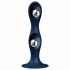 Dildo dall'aspetto Vellutato con Ventosa e Sfere Ponderate Double Ball-R Satisfyer (Blu Scuro) 