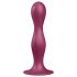 Satisfyer Double Ball-R - dildo appesantito con base a ventosa (rosso)