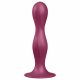 Dildo Satisfyer Doppia Palla-R con ventosa e sfere ponderate (rosso) 