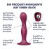 Dildo Satisfyer Doppia Palla-R con ventosa e sfere ponderate (rosso) 