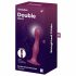 Dildo Satisfyer Doppia Palla-R con ventosa e sfere ponderate (rosso) 