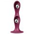 Satisfyer Double Ball-R - dildo appesantito con base a ventosa (rosso)