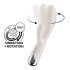 Satisfyer Spinning Rabbit 1 - vibratore rotante con leva di rotazione (beige) 