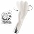 Satisfyer Spinning Rabbit 1 - vibratore rotante con leva di rotazione (beige) 