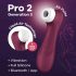 Satisfyer Pro 2 Generazione 3 - Vibratore clitorideo a onda d'aria e controllo smart (borgogna) 