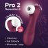 Satisfyer Pro 2 Gen3 - stimolatore clitorideo a onde d'aria intelligente (borgogna)