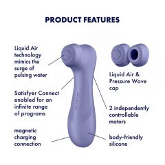   Satisfyer Pro 2 Gen3 - Stimolatore clitorideo a onde d'aria intelligente (viola)