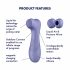 Satisfyer Pro 2 Gen3 - Stimolatore clitorideo a onde d'aria intelligente (viola) 