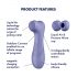 Satisfyer Pro 2 Gen3 - stimolatore clitorideo intelligente ad onde d'aria (viola)