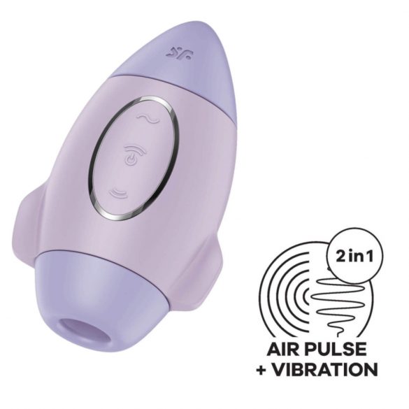 Controllo Missione Satisfyer - Stimolatore clitorideo ricaricabile ad impulso d'aria (viola) 