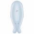 Stimolatore Clitorideo Satisfyer Seal You Soon a Onde di Pressione e Vibrazione Ricaricabile (Blu) 