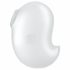 Satisfyer Fantasmino Carino - Stimolatore Clitorideo Ricaricabile ad Onda d'Aria (Bianco) 